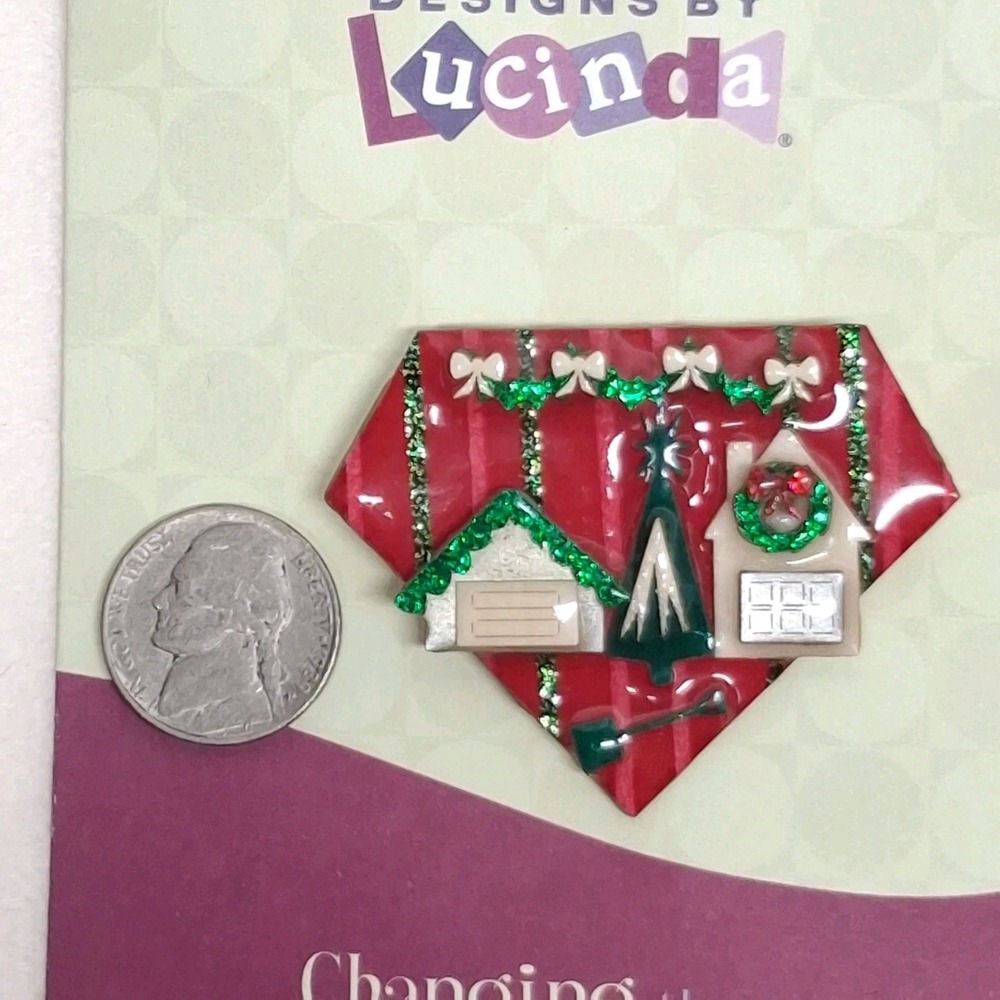 Vintage Designs By Lucinda Christmas House Shovel Pin Penn State University - Picture 6 of 6